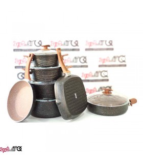 سرویس قابلمه 12پارچه گرانیتی Eviz Swing