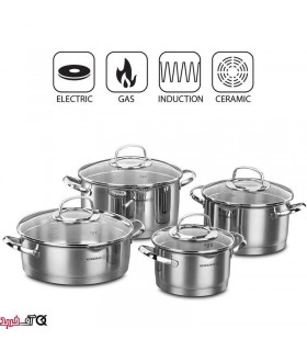 سرویس قابلمه استیل کرکماز A1999