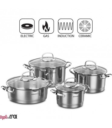 سرویس قابلمه استیل کرکماز A1999