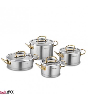 سرویس قابلمه استیل کرکماز A1148