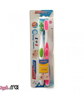 مسواک دوقلو Good Doctor با برس متوسط