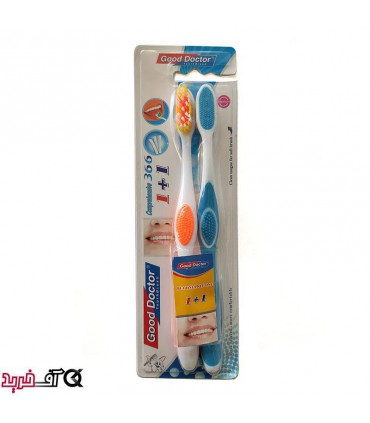مسواک دوقلو Good Doctor با برس متوسط