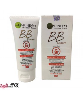 کرم ضد آفتاب BB گارنیر SPF 50 حجم 50 میل کرم ضد آفتاب BB گارنیر SPF 50 حجم 50 میل