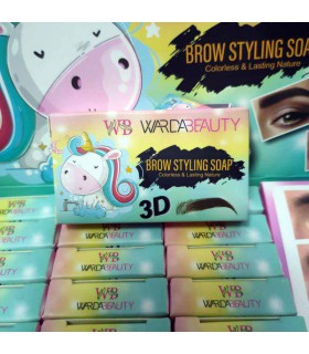 صابون ابرو WARDABEAUTY طرح یونیکورن همراه برس صابون ابرو WARDABEAUTY طرح یونیکورن همراه برس