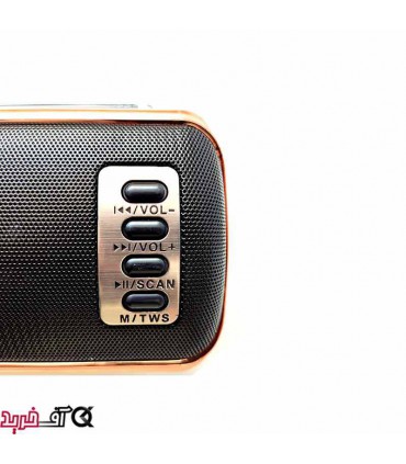 رادیو و اسپیکر خورشیدی گولون مدل RX-BT54LS