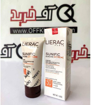 کرم ضد آفتاب لیراک کرم پودری SPF50