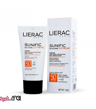 کرم ضد آفتاب لیراک کرم پودری SPF50