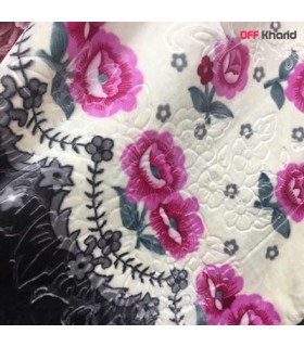 پتوی زمستانه دولایه درجه یک طرح گل بهار