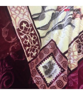 پتوی زمستانه دو لایه درجه یک طرح گل لاله