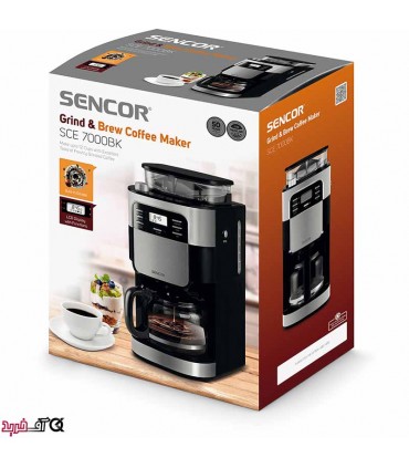 قهوه ساز و آسیاب قهوه سنکور SCE 7000BK