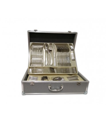 سرویس 24 نفره قاشق چنگال استیل یونیک مدل نیو سمپل