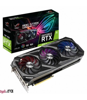 کارت گرافیک ایسوس Asus GeForce RTX 3060 Ti LHR Rog Strix