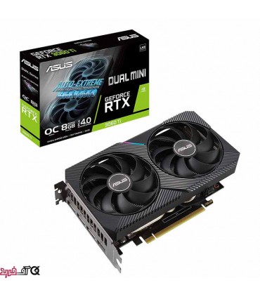 کارت گرافیک ایسوس Asus GeForce RTX 3060 Ti LHR Dual Mini