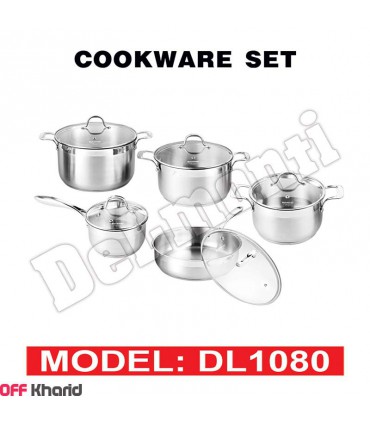 سرویس قابلمه 10 پارچه لمونتی مدل DL1080