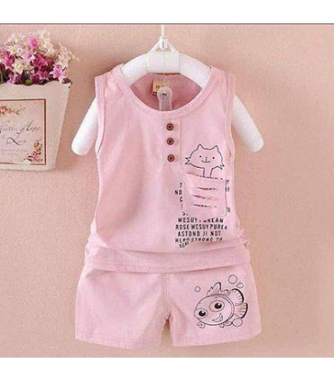 تاپ شورت بچگانه طرح گربه