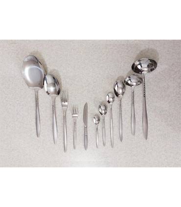 سرویس قاشق چنگال 12 نفره یونیک دهنه اروپایی 62 پارچه