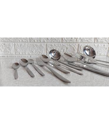 قاشق چنگال 12 نفره یونیک مدل دهنه اروپایی 62 پارچه