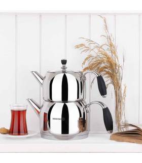 کتری و قوری کرکماز مدل فلورا FLORA A119 کتری و قوری کرکماز مدل فلورا FLORA A119