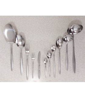 سرویس قاشق چنگال 24 نفره یونیک مدل دهنه اروپایی 106 پارچه