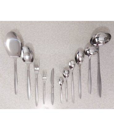 سرویس قاشق چنگال 24 نفره یونیک مدل دهنه اروپایی 106 پارچه