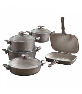 سرویس قابلمه 10 پارچه چدن اویز مدل سوینگ EVIZ SWING