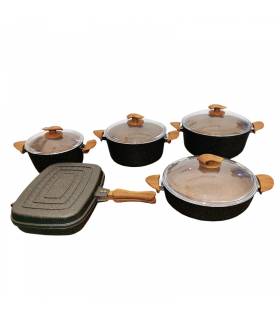 سرویس قابلمه 10 پارچه چدن اویز مدل سوینگ EVIZ SWING