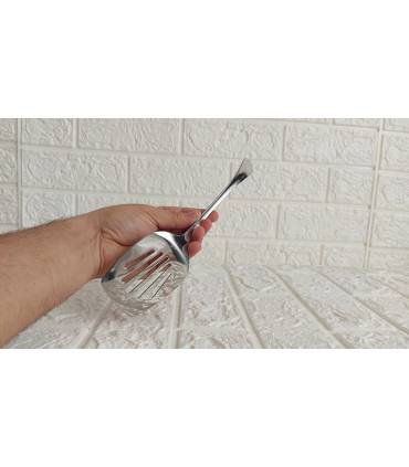 کفگیر باکیفیت استیل ته گرد