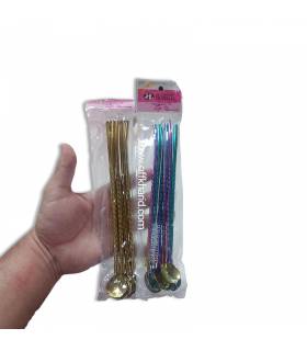 نی شربت خوری استیل رنگین کمان