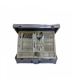 سرویس قاشق و چنگال مارک یونیک مدل دونا 24 نفره 124 پارچه کاربردی سرویس قاشق و چنگال مارک یونیک مدل دونا 24 نفره 124 پارچه کاربردی