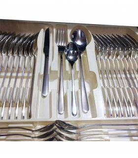 سرویس قاشق و چنگال مارک یونیک مدل دونا 24 نفره 124 پارچه کاربردی سرویس قاشق و چنگال مارک یونیک مدل دونا 24 نفره 124 پارچه کاربردی