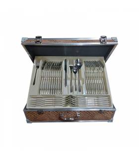 سرویس قاشق و چنگال مارک یونیک مدل دونا 24 نفره 124 پارچه کاربردی سرویس قاشق و چنگال مارک یونیک مدل دونا 24 نفره 124 پارچه کاربردی