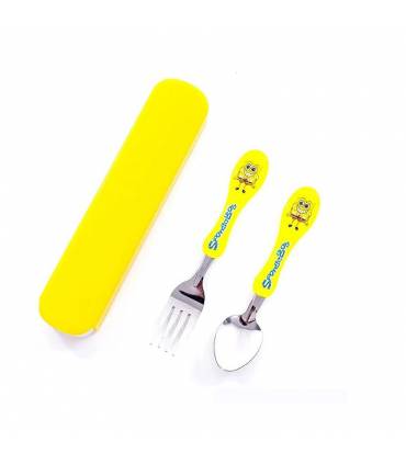 قاشق چنگال کودک طرح باب اسفنجی