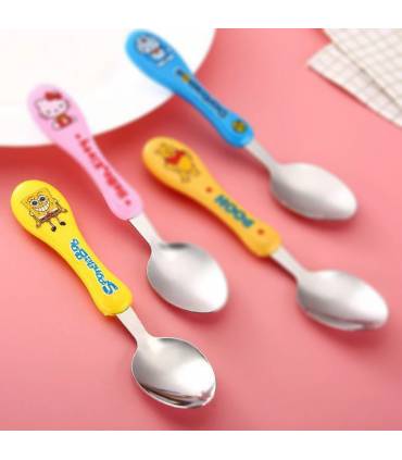 قاشق چنگال کودک طرح باب اسفنجی