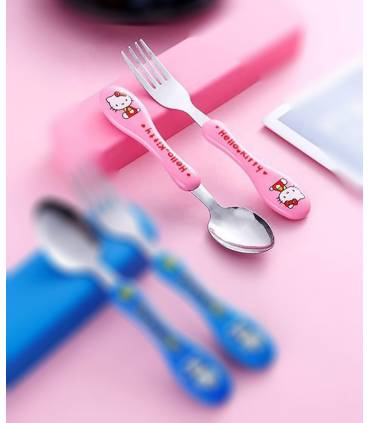 قاشق چنگال کودک طرح کیتی