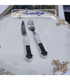 ست کارد و چنگال دسته سرامیکی برند یونیک