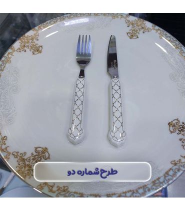 ست کارد و چنگال دسته سرامیکی برند یونیک