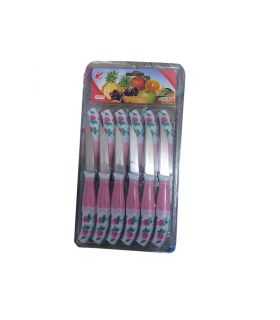 کارد میوه خوری دسته پلاستیکی گلدار