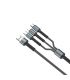 کابل 3 سر میکرو و تایپ سی و آیفون الدینیو مدل LDNIO LC-93