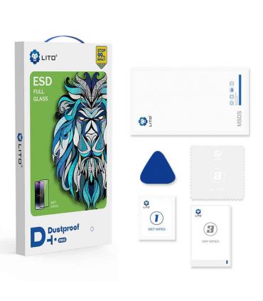 گلس لیتو توری دار آیفون 12 پرو مکس Anti Static D+ Pro Dustproof