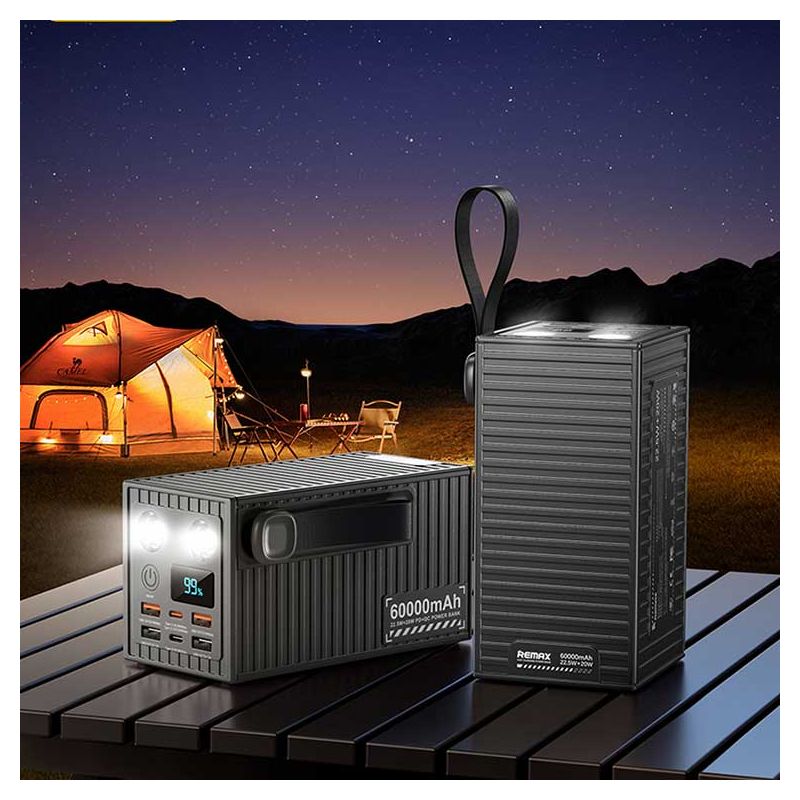 پاوربانک ریمکس RPP-609 Pro ظرفیت ۶۰۰۰۰mAh | فست شارژ 22.5 وات