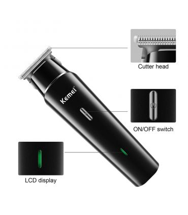 ماشین اصلاح صفرزن کیمی مدل KM-1115 رنگ مشکی