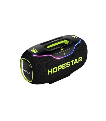 نمای جلویی اسپیکر بلوتوثی هوپ استار مدل A80 رنگ مشکی
