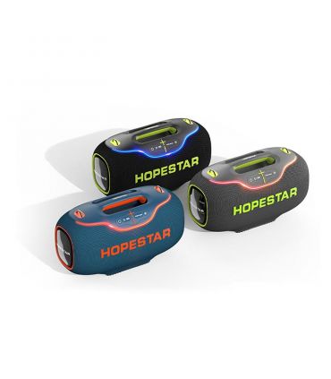 نورپردازی RGB در کناره‌های اسپیکر HOPESTAR A80