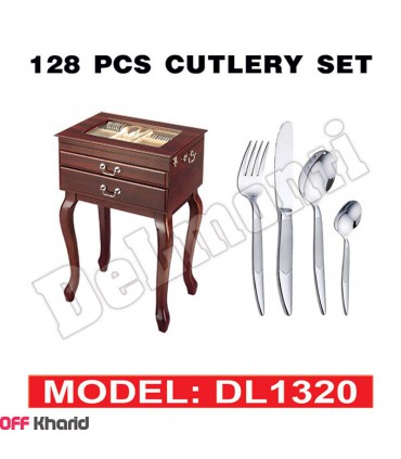 سرویس 128 پارچه قاشق چنگال دلمونتی DL1320