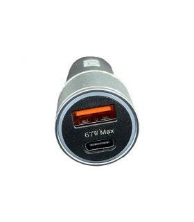 نمای پورت شارژر فندکی شیائومی 67 وات مدل 0A-01 Max