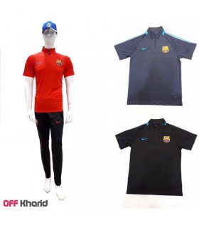 ست تیشرت و شلوار ورزشی بارسلونا مدل نایکی