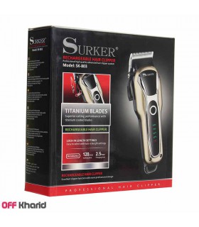 ماشین اصلاح شارژی سر و صورت سورکر مدل Surker sk-803 ماشین اصلاح شارژی سر و صورت سورکر مدل Surker sk-803