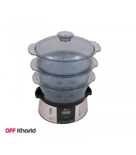 بخارپز دیجیتالی سه طبقه 700 وات ناسا الکتریک مدل NASA electric NS-700