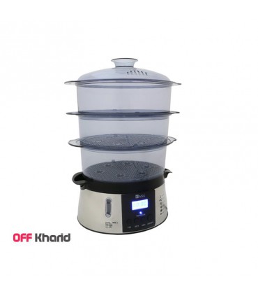 بخارپز دیجیتالی سه طبقه 700 وات ناسا الکتریک مدل NASA electric NS-700