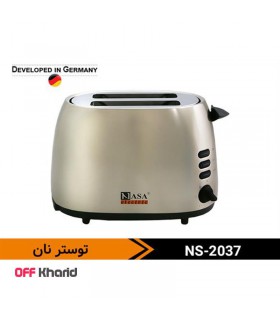 توستر نان 2 دهانه 800 وات ناسا الکتریک مدل NASA electric NS-2037